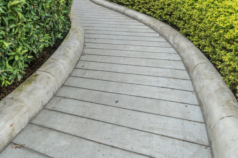 Curbed Pathway